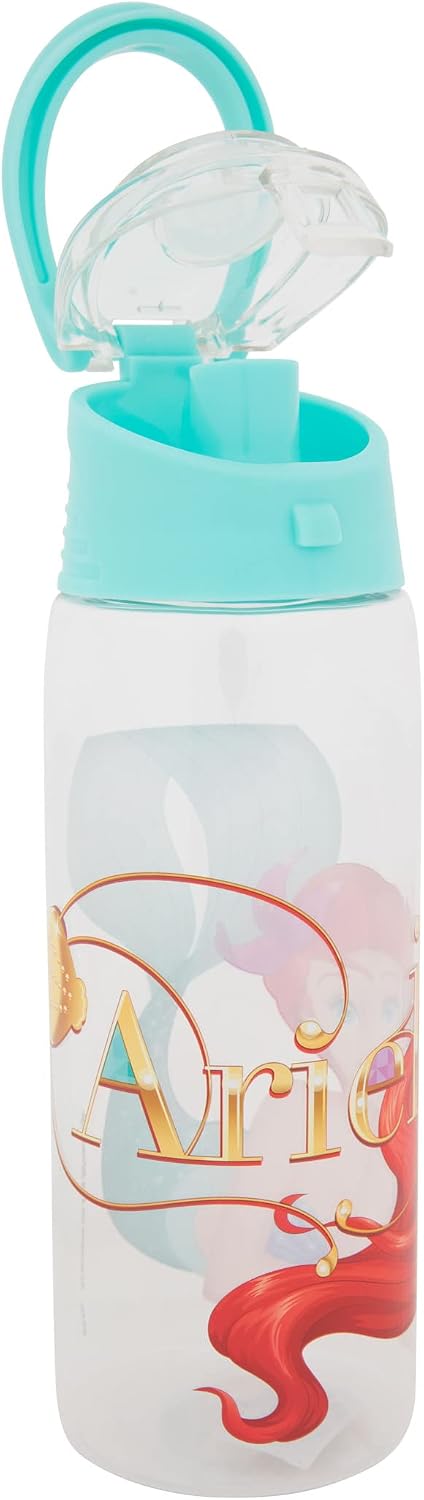 Disney Ariel Script Water Bottle with Teal Lid