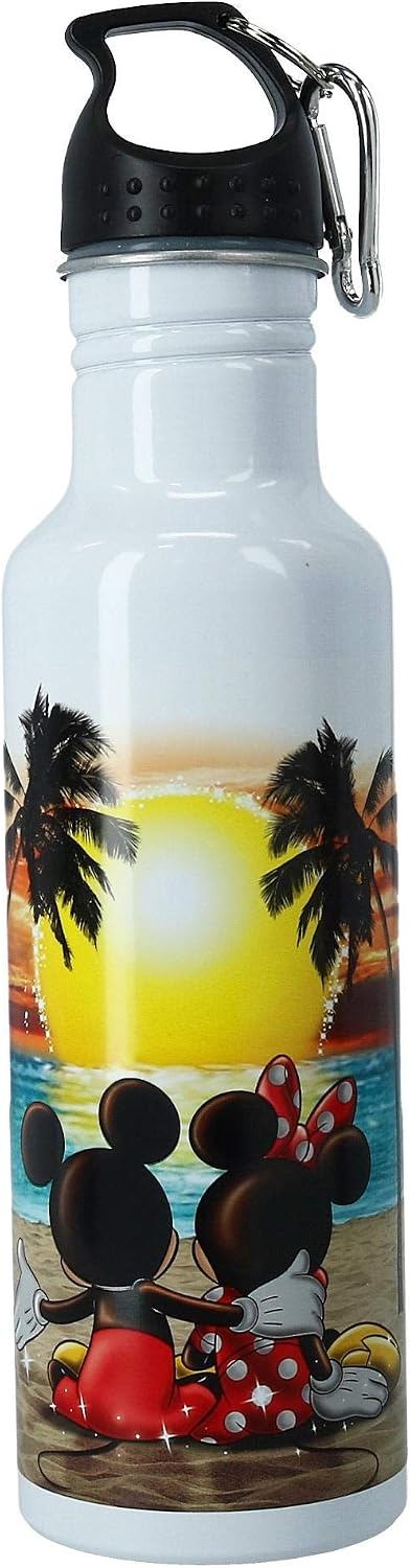 Disney Mickey & Minnie Sunset Beach Metal Bottle