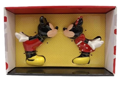 Disney Mickey & Minnie Figurine Salt & Pepper Shakers Gift Box