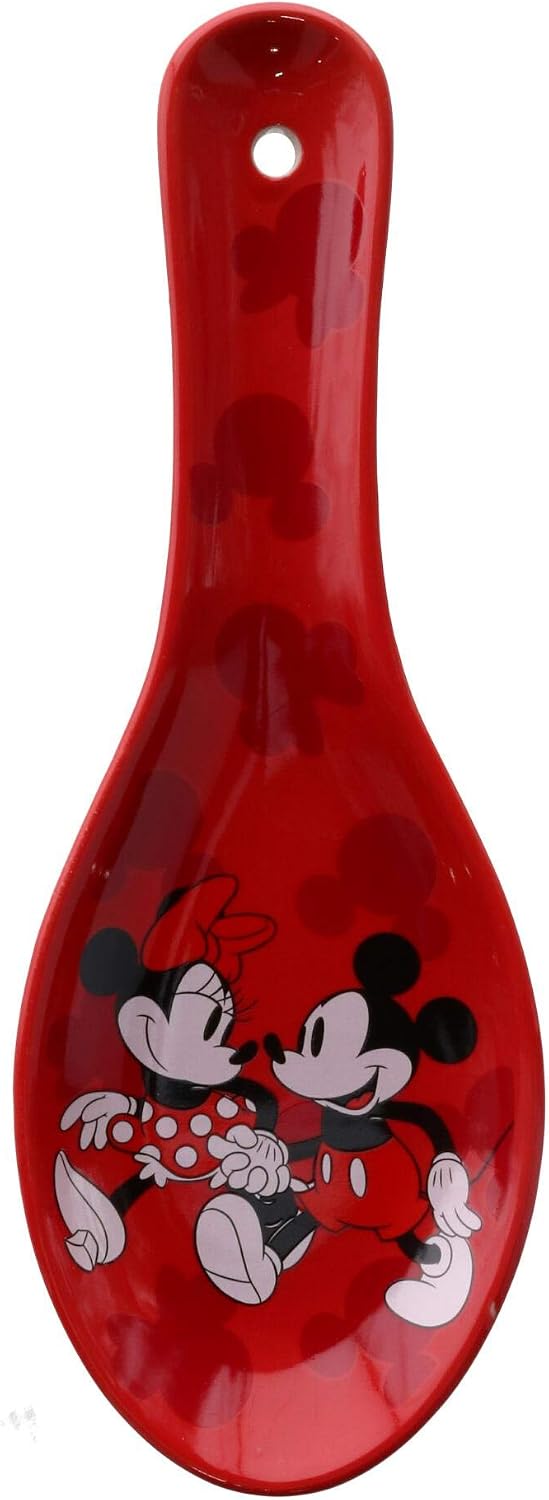 Disney Mickey & Minnie Red Ceramic Spoon 9.25 inch