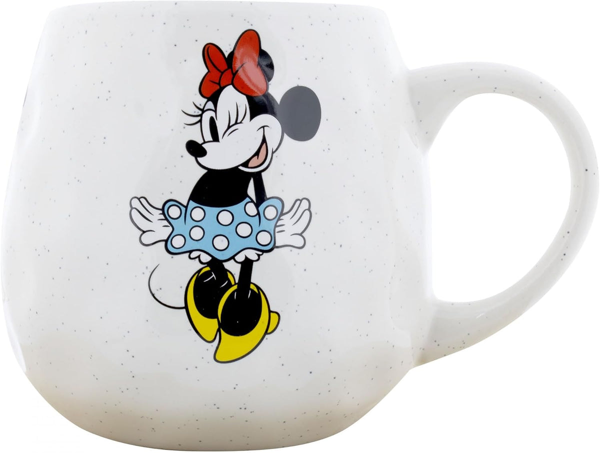 Disney Minnie Mouse White Speckled Coffee Mug