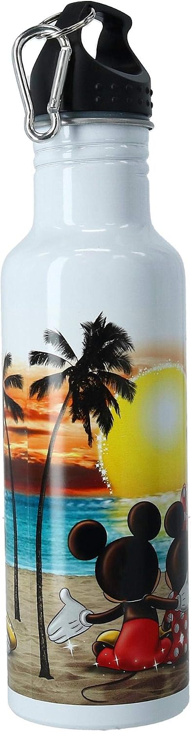 Disney Mickey & Minnie Sunset Beach Metal Bottle