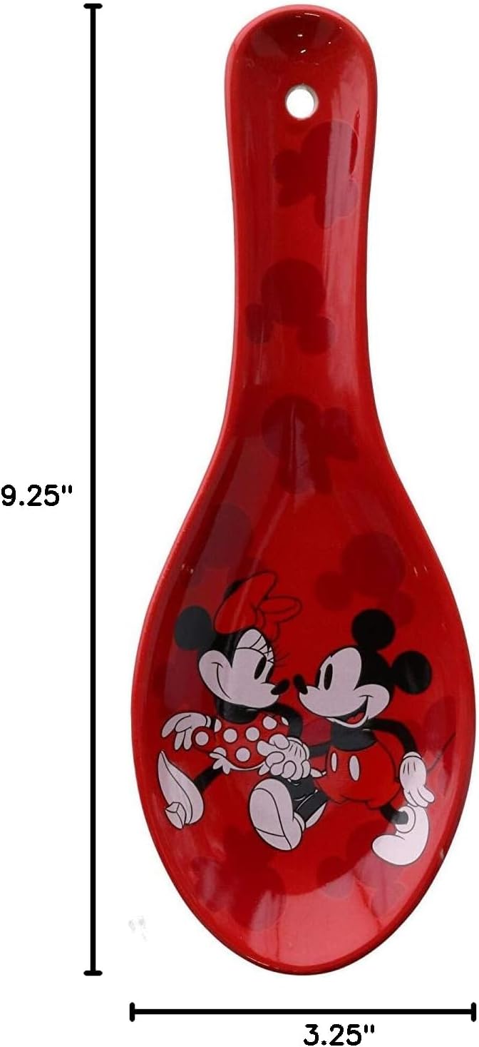 Disney Mickey & Minnie Red Ceramic Spoon 9.25 inch