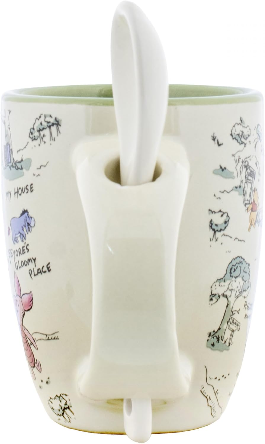 Winnie the Pooh Hundred Acre Wood Map Espresso Mug with Spoon