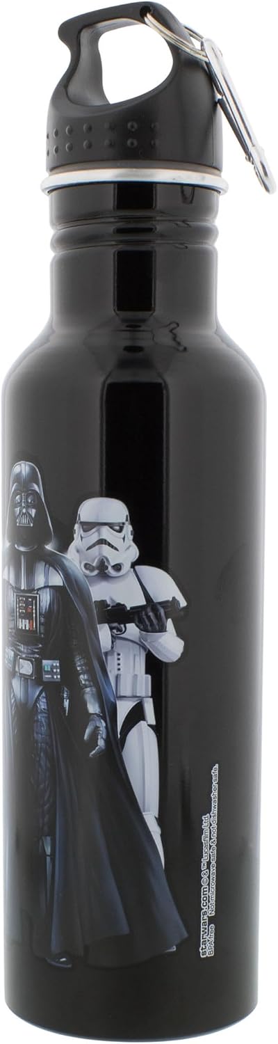 Star Wars Darth Vader & Stormtrooper Black Water Bottle