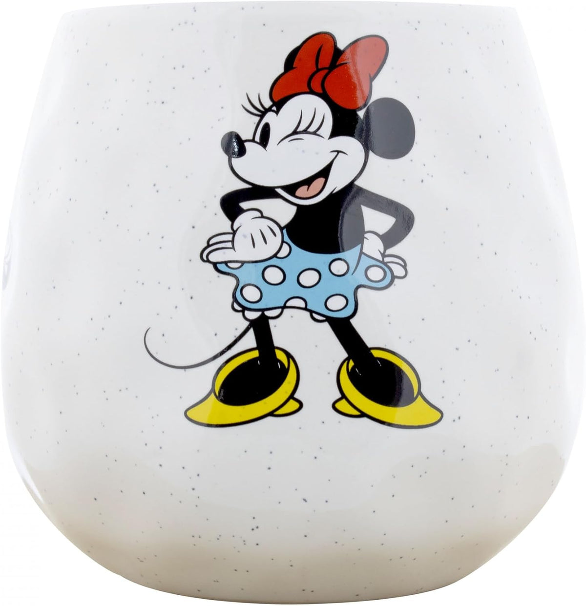 Disney Minnie Mouse White Speckled Coffee Mug
