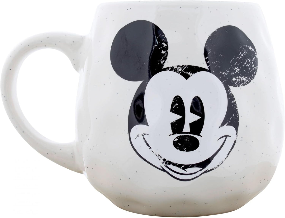 Disney Mickey Mouse White Speckled Coffee Mug