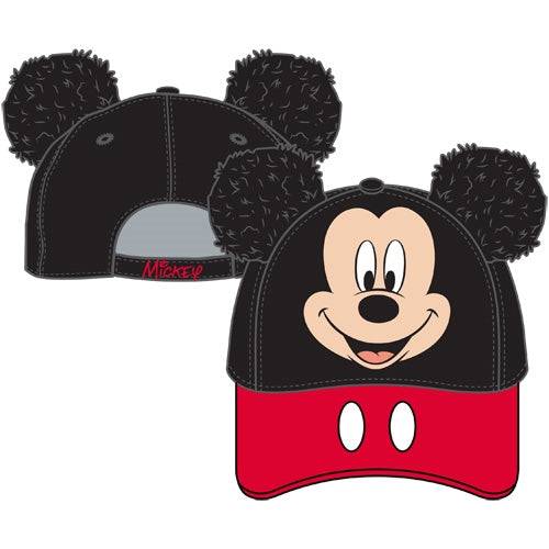 Youth Ear Hat Mickey Peeking, Black