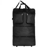40 Expandable Duffle Bag (Lightweight) Rolling Wheeled Spinner Suitcase Luggage for Travel and Storage, Black, Wheelbag36