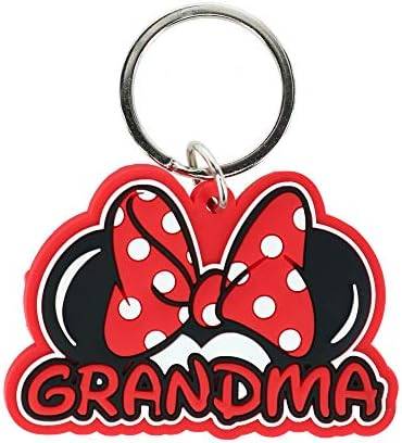 Disney Grandma Family MInnie Mouse Keychain Keyring Lasercut