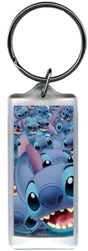 Multi Stitch, Lucite Rectangle Keychain