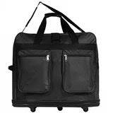 40 Expandable Duffle Bag (Lightweight) Rolling Wheeled Spinner Suitcase Luggage for Travel and Storage, Black, Wheelbag36