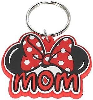 Disney Family Mom Minnie Mouse Bow Keychain Keyring