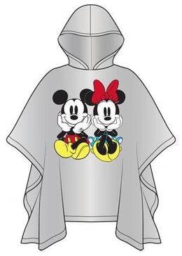 Disney Adult Mickey Minnie Sit Rain Poncho with hood