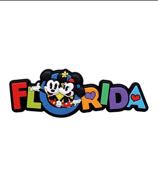 Mickey & Minnie at Florida Soft Touch PVC Magnet