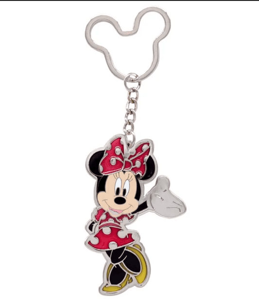 Minnie Colored Pewter Keyring