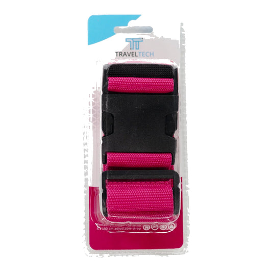 TravelTech pink adjustable luggage strap
